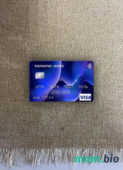 USA Raymond James Financial bank wygląd zdjęcia karty wizowej skan PSD + zdjęcie